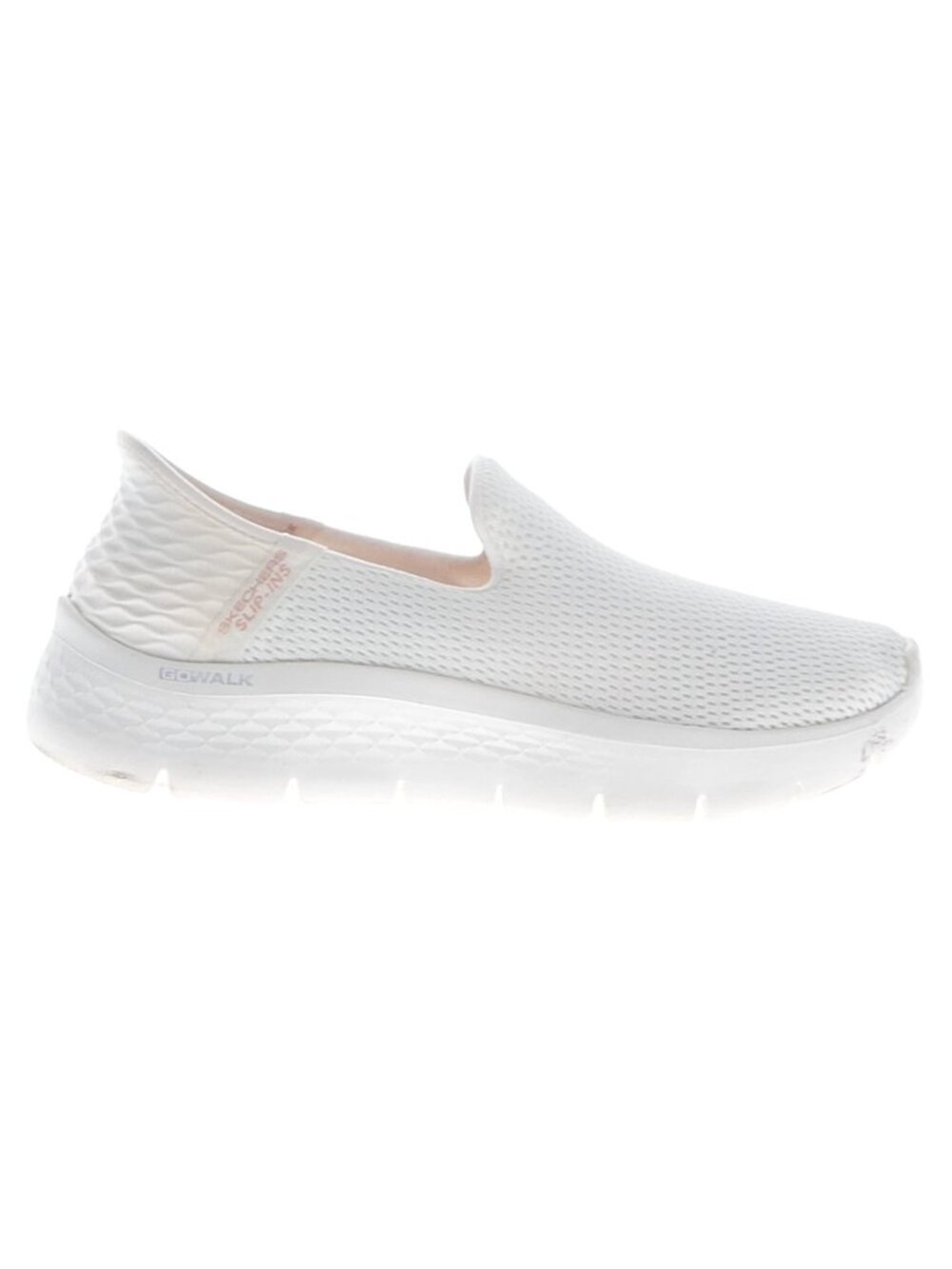 Skechers Hands Free Slip-ins: GO WALK Flex - Relish, Off-white/pink, size 7.5